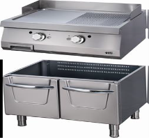Gas Griddle 1/2 Grooved 1/2 Smooth