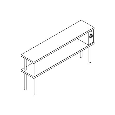 stainless steel shelf unit