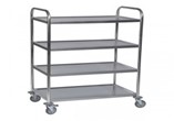 Stainless Steel 4-Shelf Trolley
